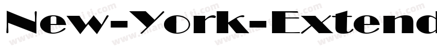 New-York-Extended Bold I字体转换